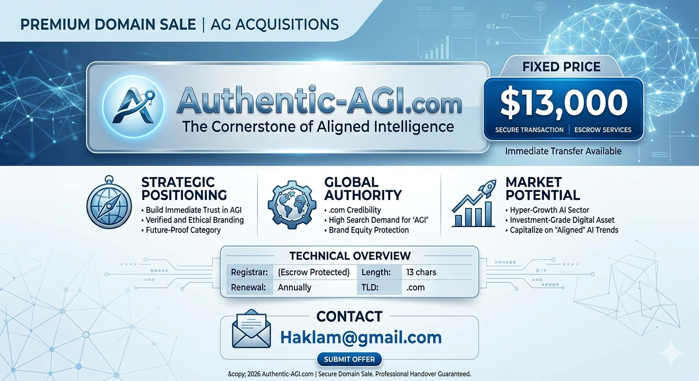 Authentic-AGI.com Sale Details